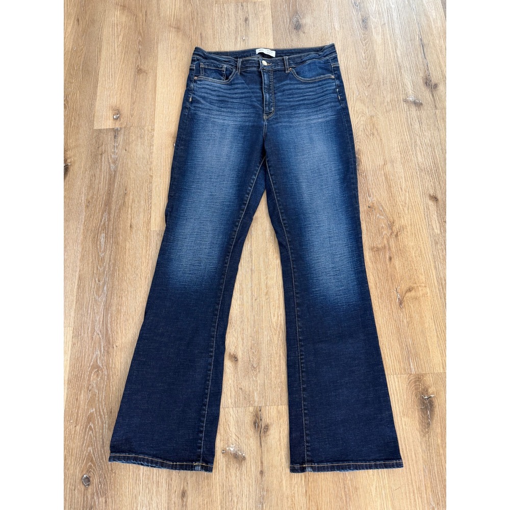 BKE Minimalist Parker Bootcut Jeans Women 32x33.5 Dark Indigo High Rise Stretch
